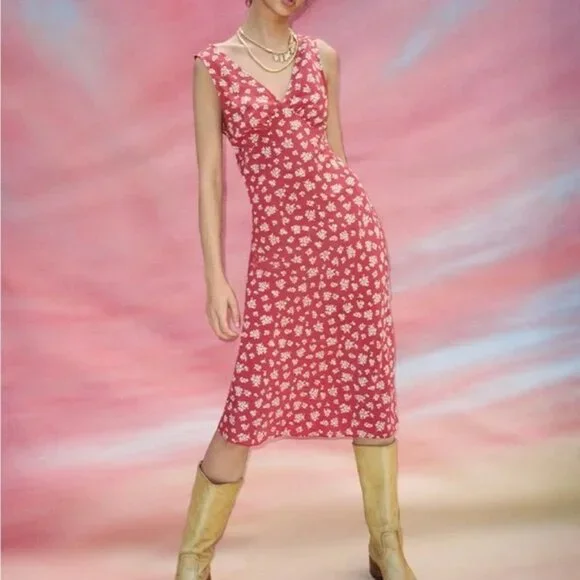 Realisation Par | Dresses | Realisation Par Red Floral Dress | Poshmark Realisation Par | Dresses | Realisation Par Red Floral Dress | Poshmark